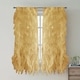 preview thumbnail 8 of 11, Sweet Home Collection Waterfall Ruffled 63 Inch Single Curtain Panel - 63"x50" All Seasons - Camel