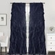 preview thumbnail 8 of 11, Sweet Home Collection Sheer Voile Waterfall Ruffled Tier 84 Inch Single Curtain Panel - 84" long x 50" wide