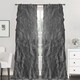 preview thumbnail 10 of 11, Sweet Home Collection Sheer Voile Waterfall Ruffled Tier 84 Inch Single Curtain Panel - 84" long x 50" wide