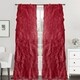preview thumbnail 4 of 11, Sweet Home Collection Sheer Voile Waterfall Ruffled Tier 84 Inch Single Curtain Panel - 84" long x 50" wide