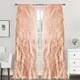 preview thumbnail 11 of 11, Sweet Home Collection Sheer Voile Waterfall Ruffled Tier 84 Inch Single Curtain Panel - 84" long x 50" wide Spring/All Seasons - Spice - Modern & Contemporary