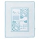 preview thumbnail 16 of 21, Luxury Home Hotel Milestone Newborn Baby Blanket teddy bear blue