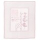 preview thumbnail 8 of 21, Luxury Home Hotel Milestone Newborn Baby Blanket giraffe & chicks pink