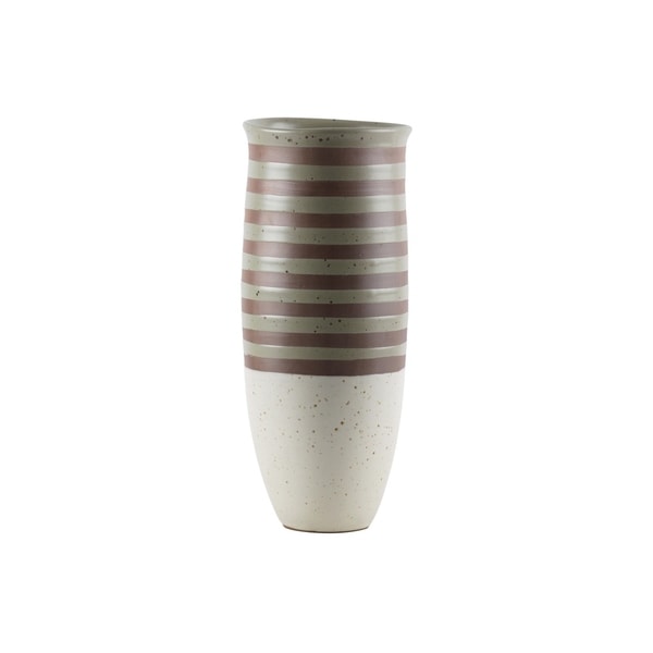 UTC59101: Ceramic Cylinder Vase LG Matte Finish Multicolor