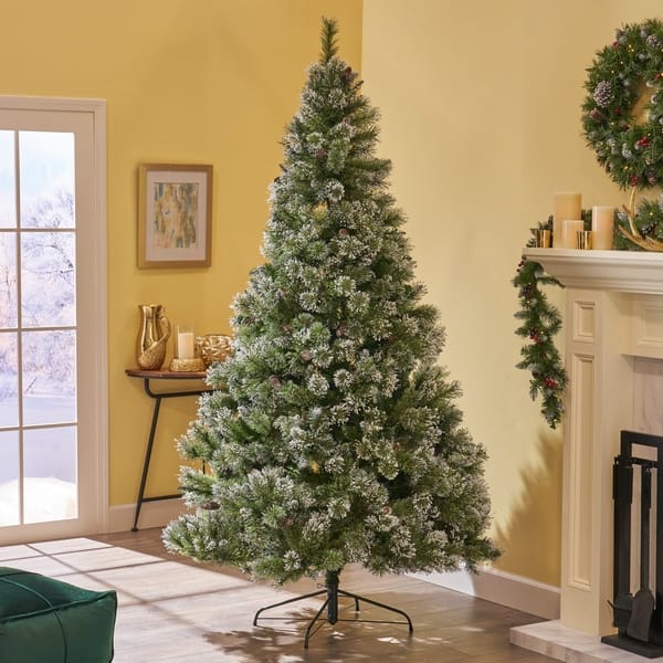 7ft flocked christmas tree