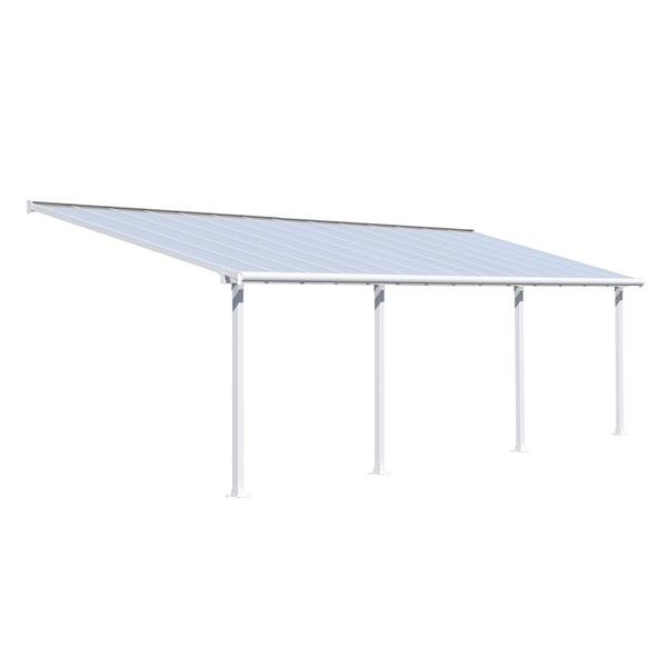 Shop Palram Olympia 10 X 28 Patio Cover With Twin Wall Roof