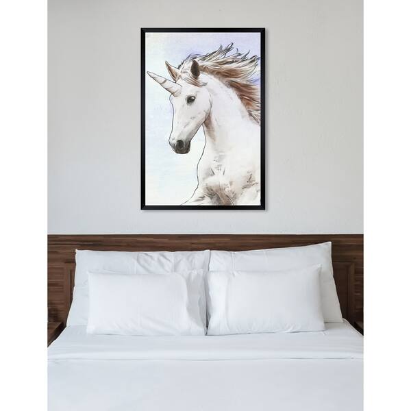 Shop Oliver Gal Graceful Unicorn Watercolor Domestic Animals