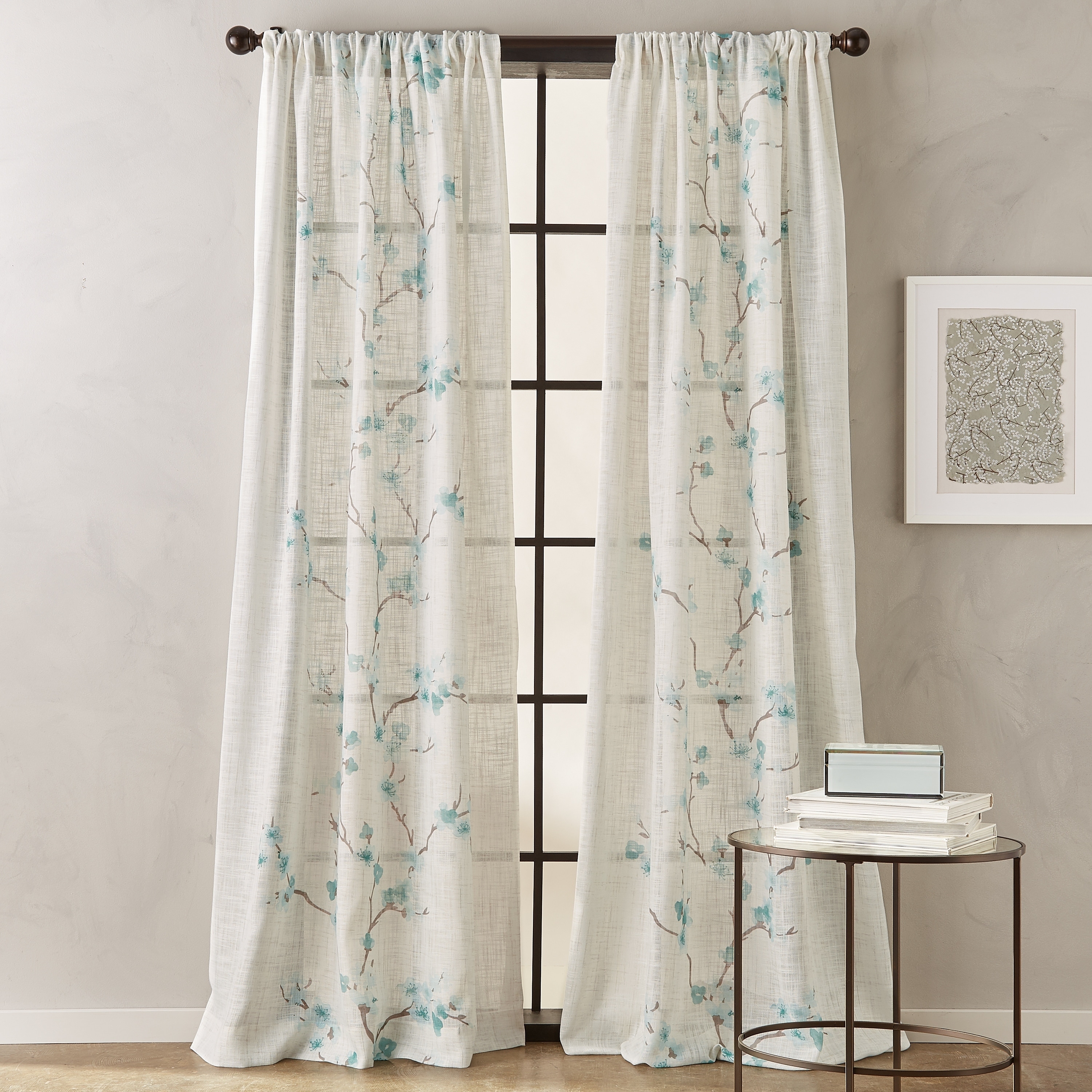 Shop Michiko Sheer Poletop Single Curtain Panel Free Shipping On