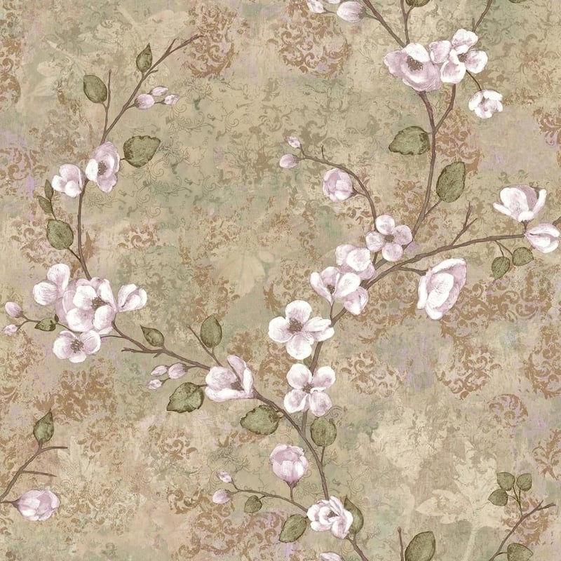 Dogwood Vintage Floral Wallpaper