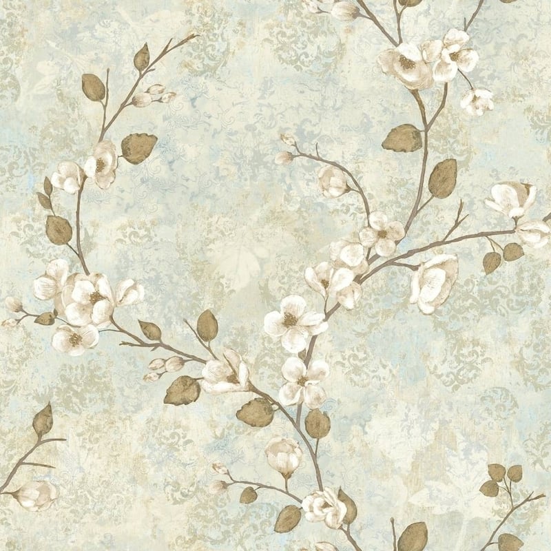 Dogwood Vintage Floral Wallpaper