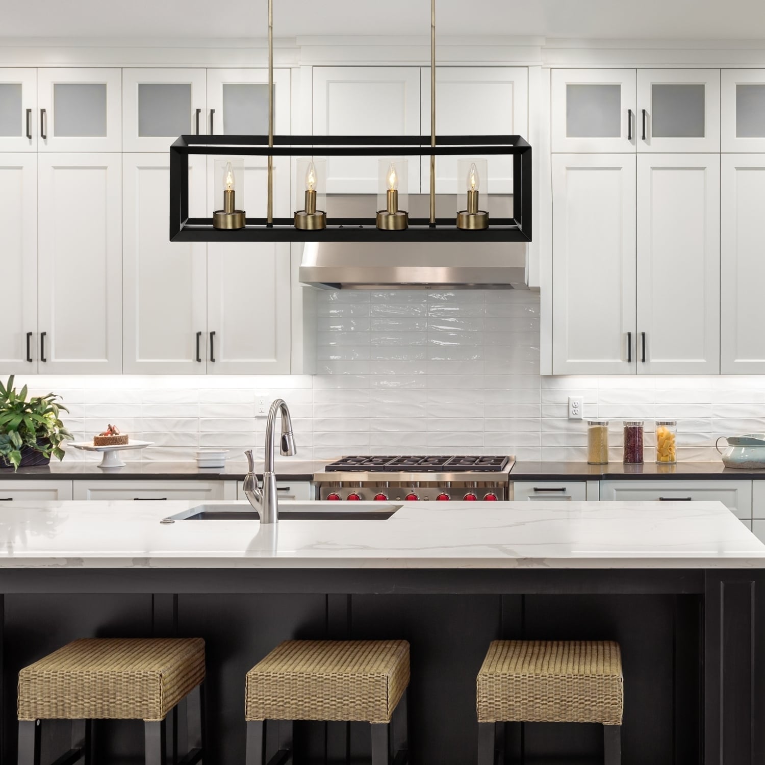 Verona 4-Light Dark Bronze Chandelier with Clear Glass Shades - Chandeliers For Bedrooms by Overstock.com