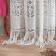 preview thumbnail 3 of 1, Boho Lace Sheer Poletop Single Curtain Panel