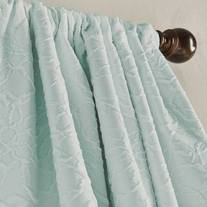 Bloomsbury Microsculpt Room Darkening Rod Pocket Curtain Panel
