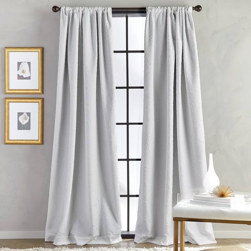 Bloomsbury Microsculpt Room Darkening Rod Pocket Curtain Panel