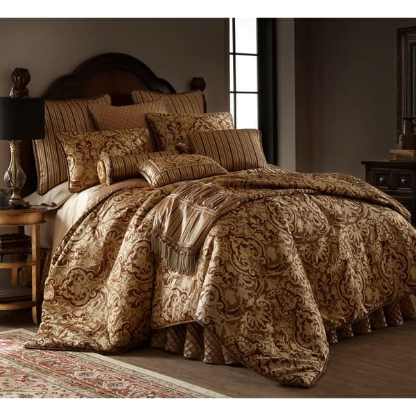 Austin Horn Classics Botticelli Brown Luxury Bed Skirt - On Sale - Bed ...