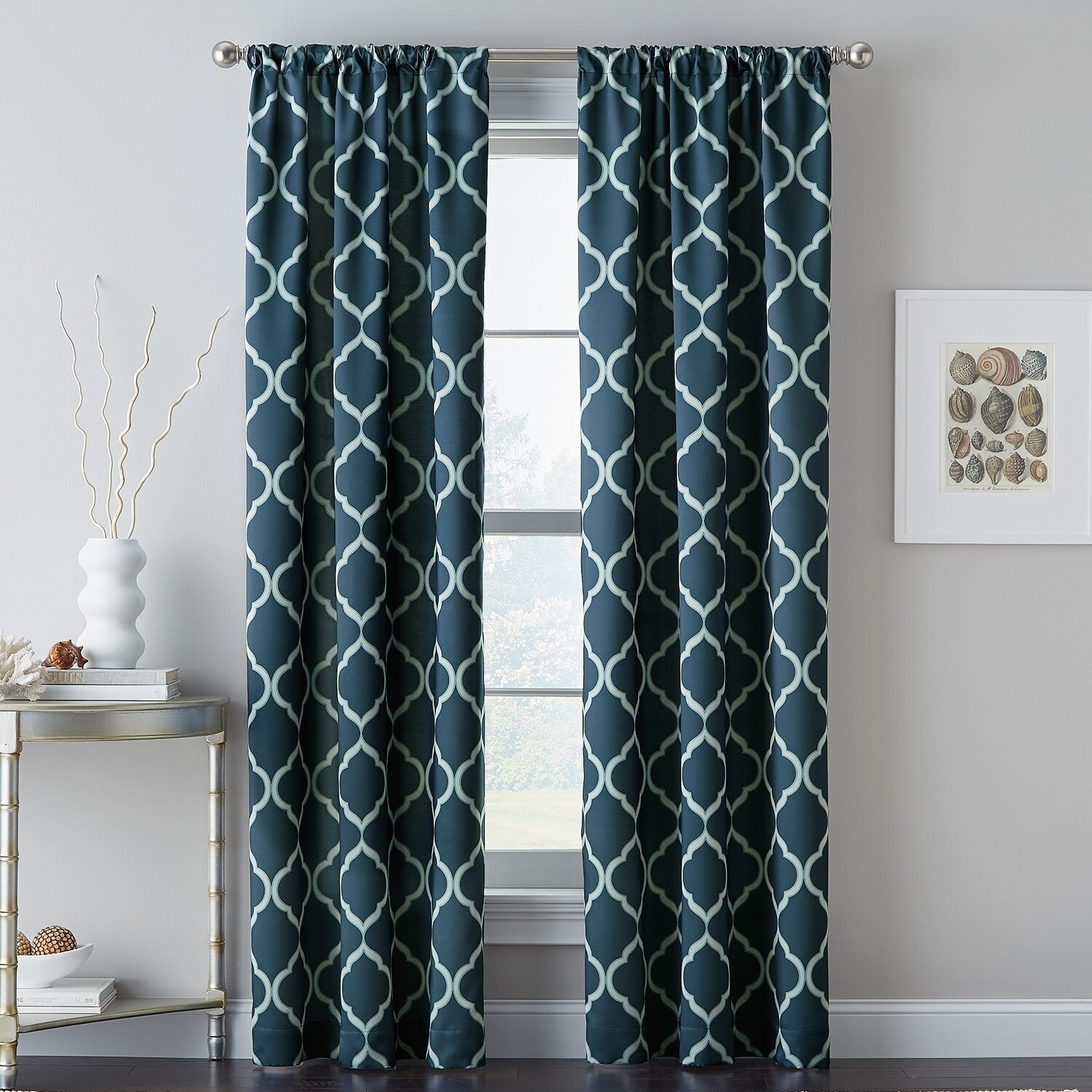 Shop Casbah Trellis Blackout Single Curtain Panel Free Shipping