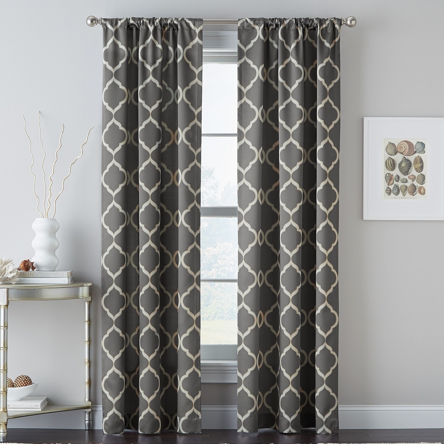 Shop Casbah Trellis Blackout Single Curtain Panel Free Shipping