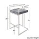 Silver Orchid Gordon Velvet Upholstered Chrome Finish Metal Barstools (Set of 2) - Thumbnail 10