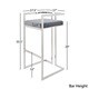 Silver Orchid Gordon Velvet Upholstered Chrome Finish Metal Barstools (Set of 2) - Thumbnail 11