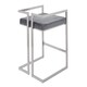 Silver Orchid Gordon Velvet Upholstered Chrome Finish Metal Barstools (Set of 2) - Thumbnail 5