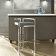 Silver Orchid Gordon Velvet Upholstered Chrome Finish Metal Barstools (Set of 2) - Thumbnail 2
