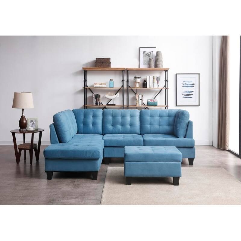 Chamption Sectional Set, Blue