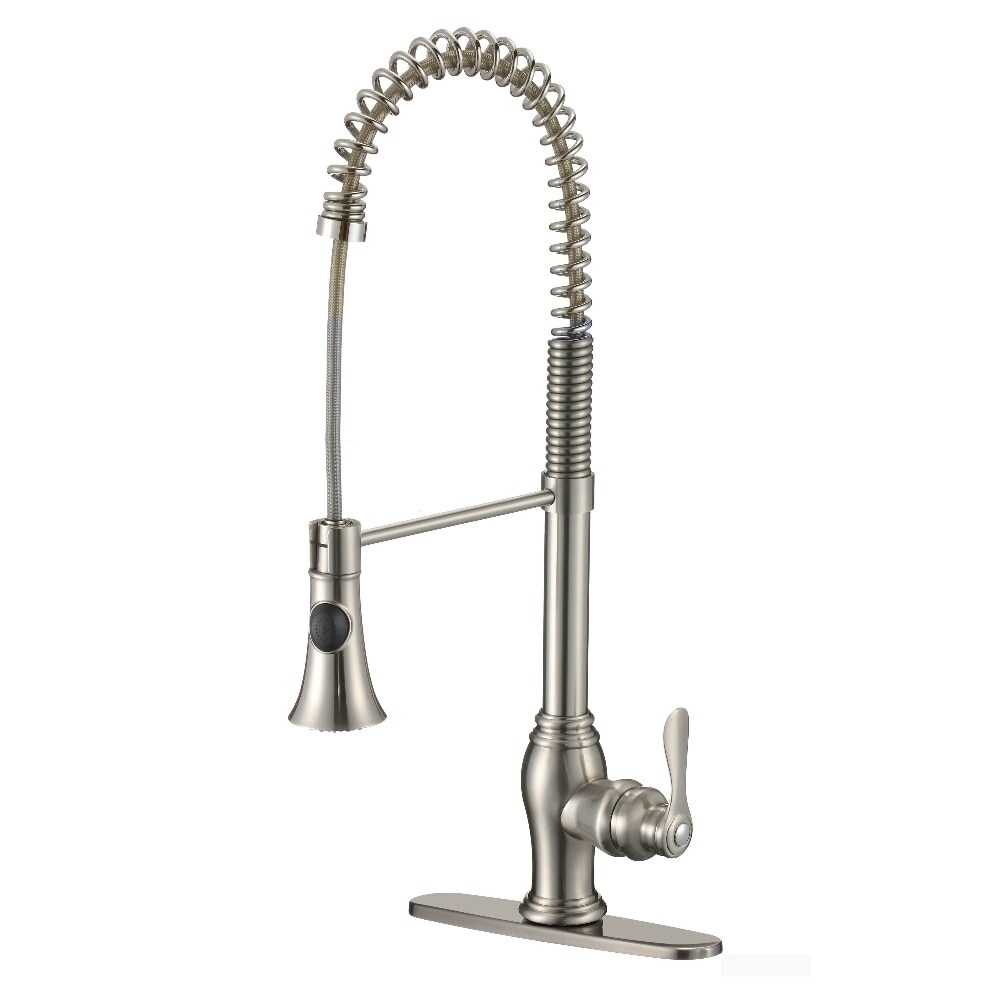 Shop Kdk F01 Single Handle Pull Down Spray Kitchen Faucet With