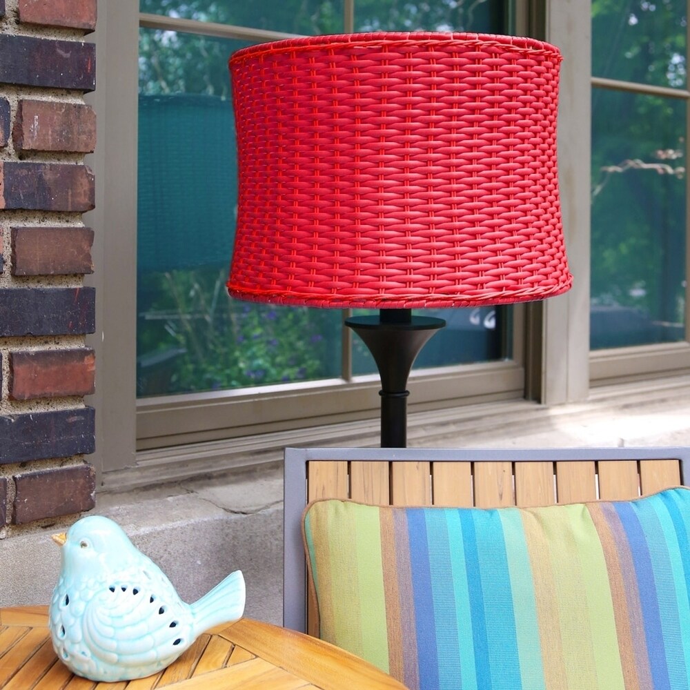 basket weave floor lamp