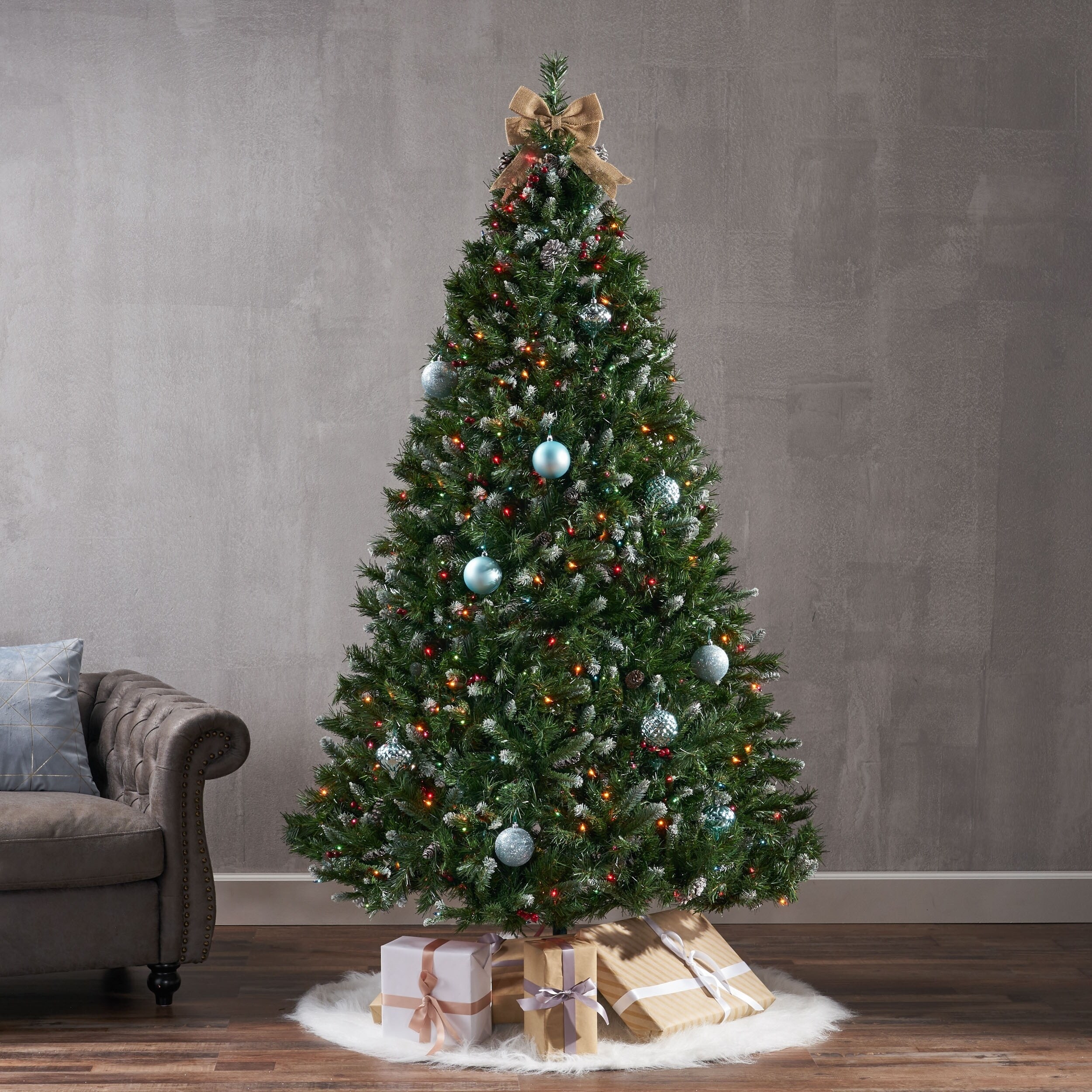 frosted christmas tree