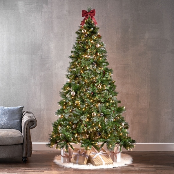 Shop 7.5-ft Spruce Pre-Lit or Unlit Artificial Christmas Tree with ...