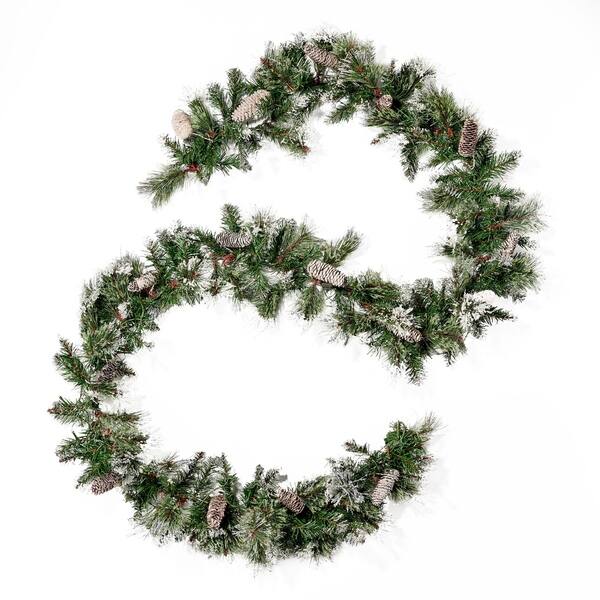 Shop 9 Foot Spruce Clear Led Artificial Christmas Garland With