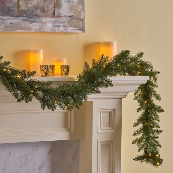9 foot dunhill fir pre lit clear led christmas garland battery operated - Christmas Garland Decorations Sale 9 foot dunhill fir pre lit clear led christmas garland battery operated - Christmas Garland Decorations Sale