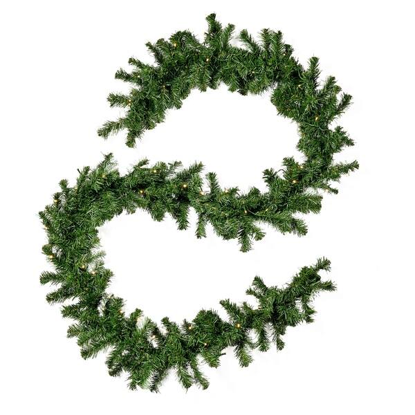 Shop 9 Foot Noble Fir Pre Lit Warm White Led Artificial Christmas