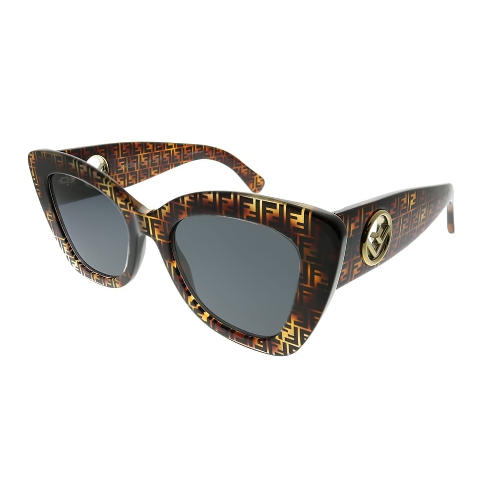 fendi dark havana sunglasses