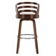 preview thumbnail 4 of 4, Porthos Home Cora Swivel Bar Stool - Beech Wood Legs & PU Leather Upholstery