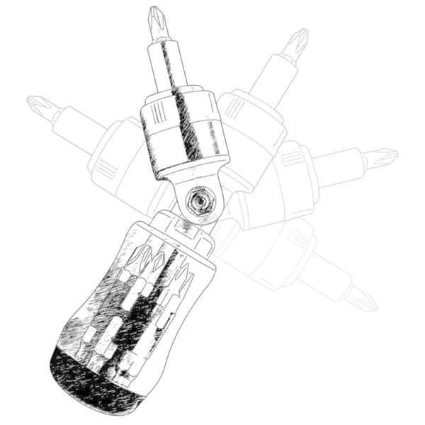 Shop Dakota Multi Bit 5 Position Ratcheting Screwdriver With