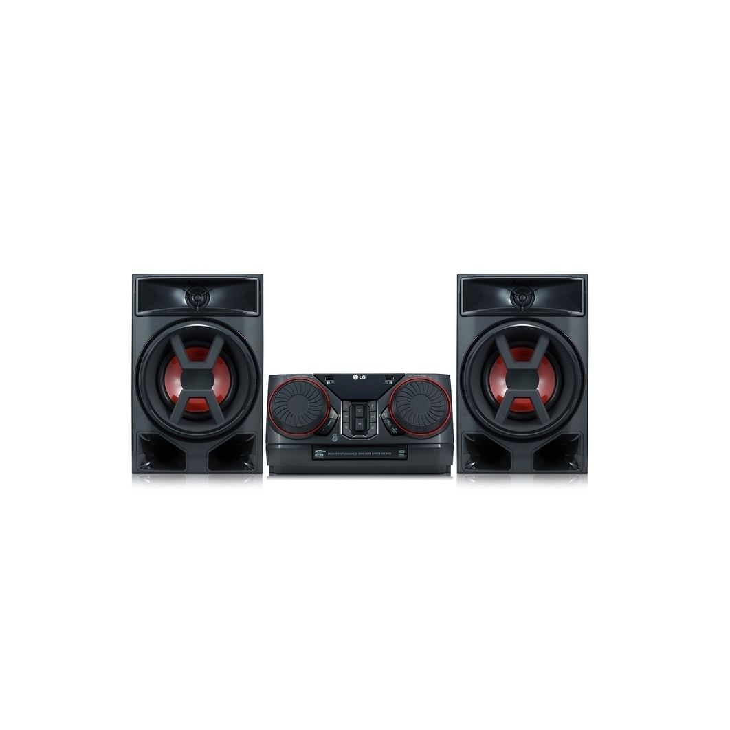 LG CK43 - 300W Hi-Fi Shelf System (Refurbished) - Black - 11.8"w x 6.4"h x 9.8"d