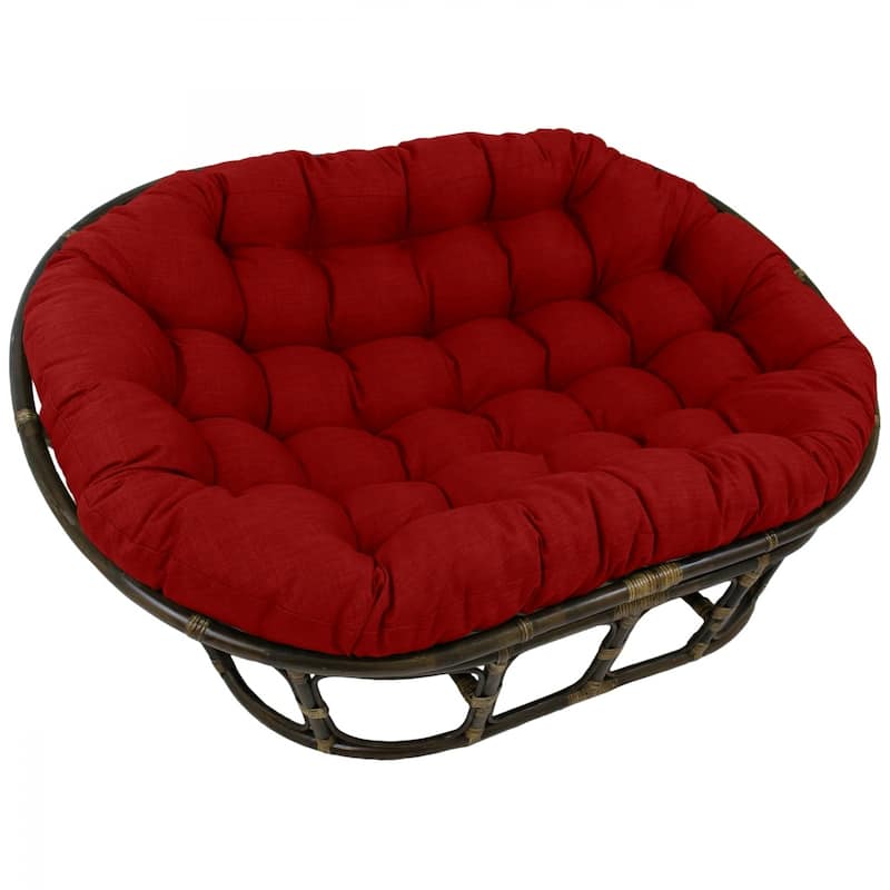 Blazing Needles 78-inch Indoor/Outdoor Double Papasan Cushion (Cushion Only) - Paprika