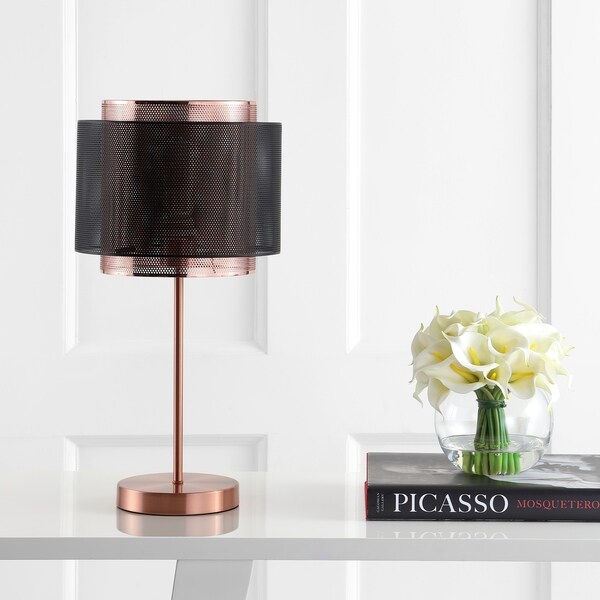 black copper table lamp