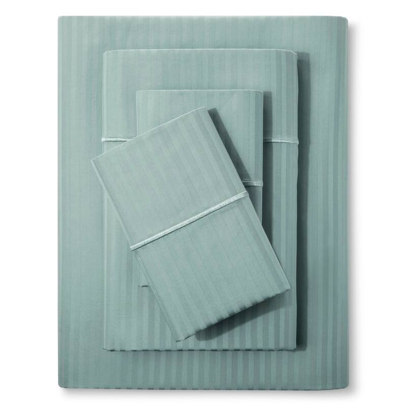 Luxury Deep Pocket 500 Thread Count Egyptian Cotton Bed Sheet Set - Green - Queen