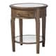 preview thumbnail 1 of 3, Uttermost Raelynn Weathered Pecan Wood Lamp Table