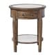 preview thumbnail 2 of 3, Uttermost Raelynn Weathered Pecan Wood Lamp Table