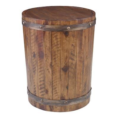 Uttermost Ceylon Wine Barrel Accent Table