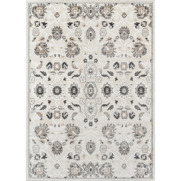 Momeni Carroll Gardens Machine Made Polyester Ivory Area Rug - 7'10" x 9'10"