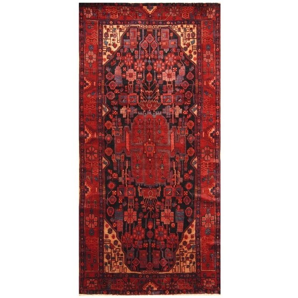 Handmade Nahavand Wool Rug (Iran) - 5' x 9'10