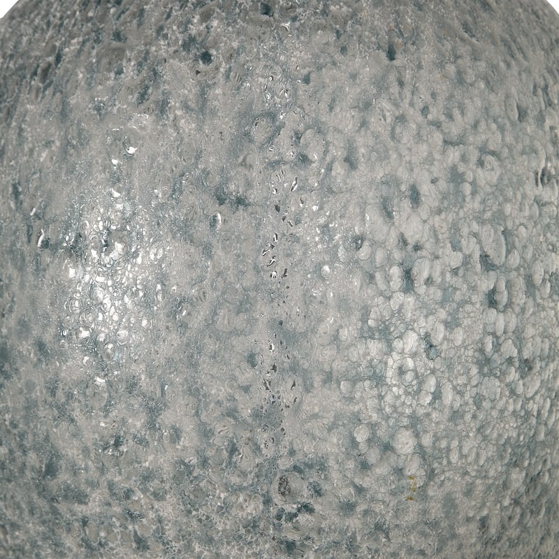 Uttermost Oceaonna Textured Aged White Glass Table Lamp