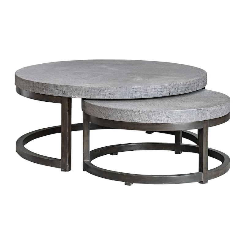 Uttermost Aiyara Grey Nesting Tables (Set of 2)