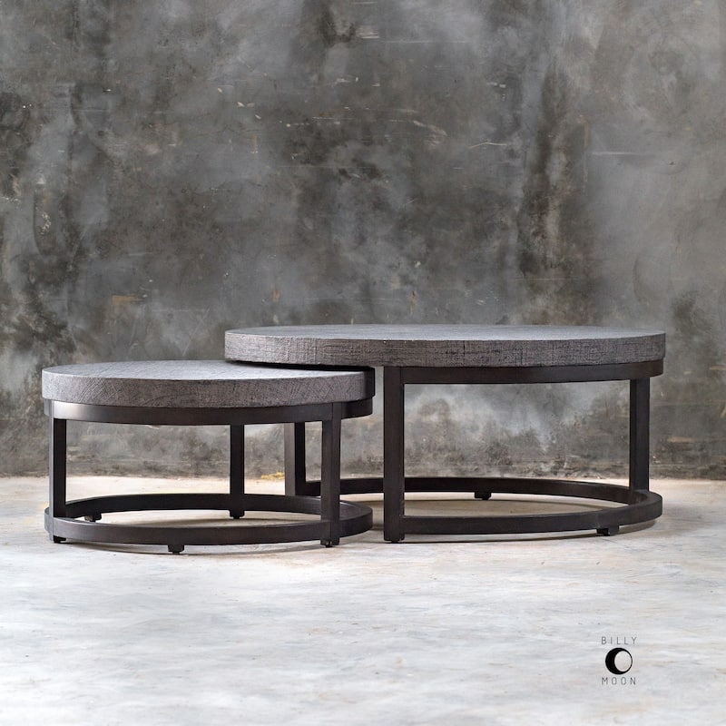 Uttermost Aiyara Grey Nesting Tables (Set of 2)