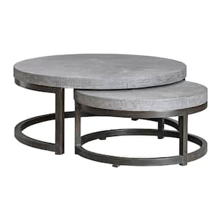 Uttermost Aiyara Grey Nesting Tables (Set of 2)