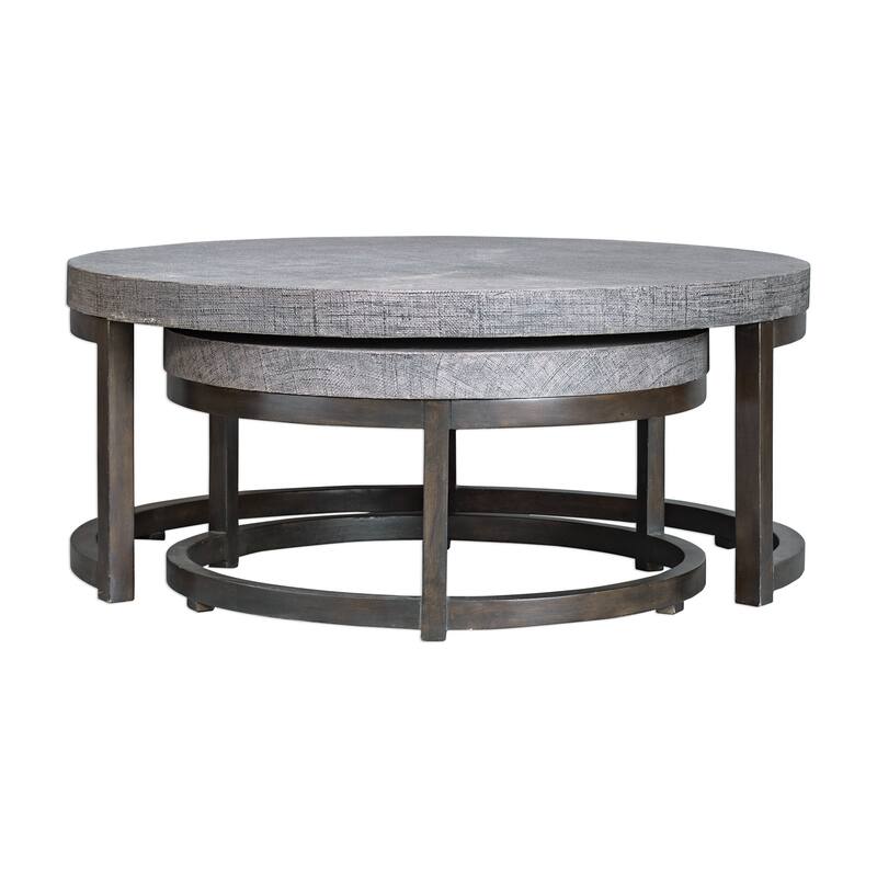 Uttermost Aiyara Grey Nesting Tables (Set of 2)